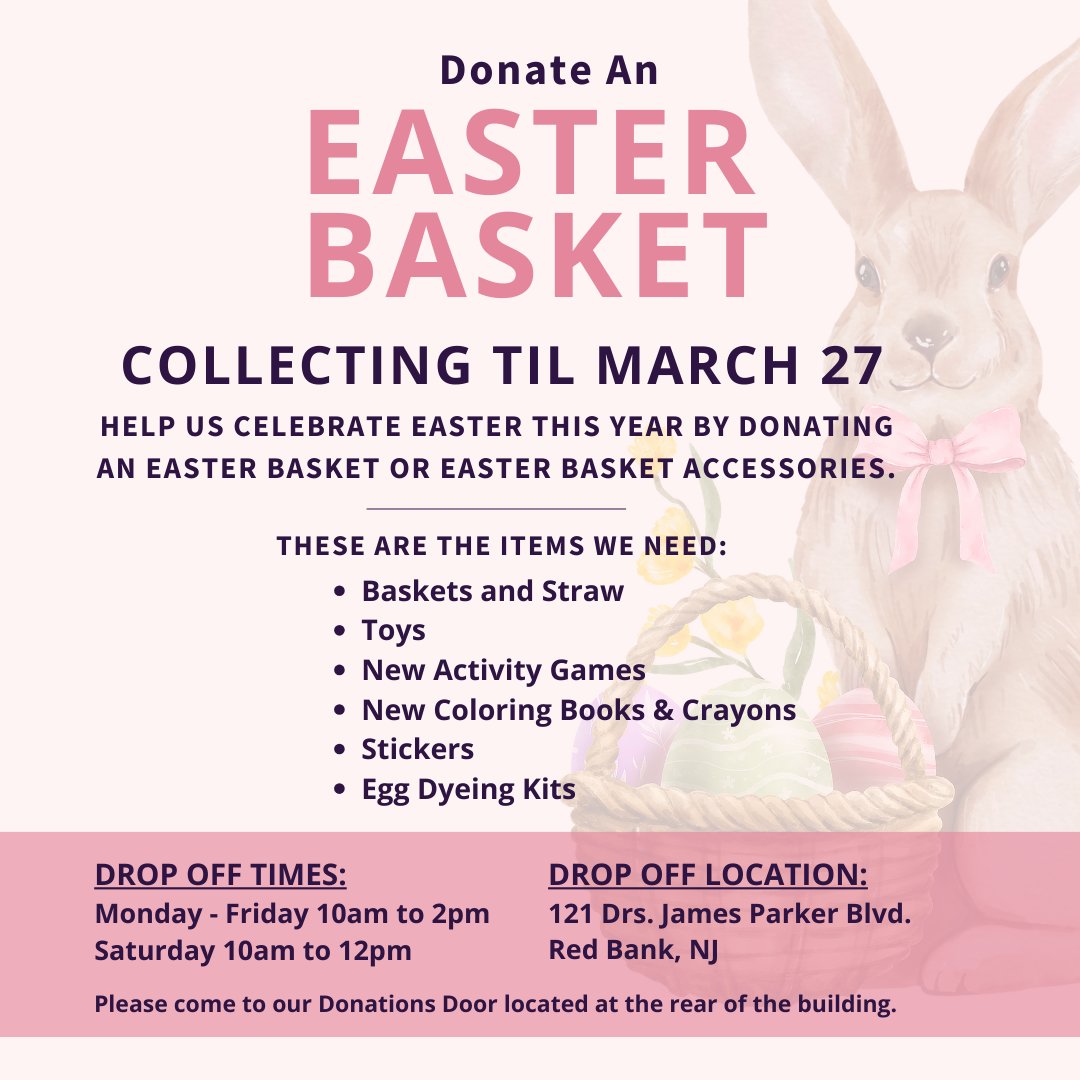 🐰Easter season is here! Hop on over to Lunch Break if you want to make someone else’s Easter special!!! We are collecting non-perishable food for families as well as Easter baskets and accessories for the kids.