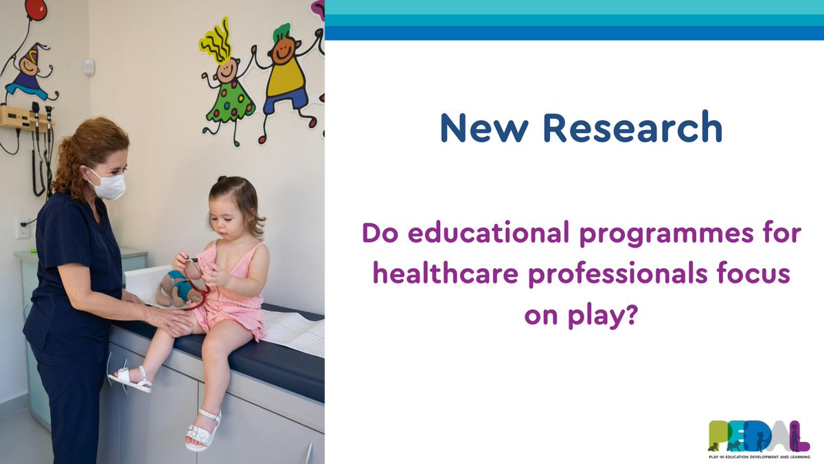 We undertook a literature review to look at the evidence about how educational programmes for healthcare professionals include the use of play. It found that play is not consistently or systematically integrated into medical education. Read more 👇 buff.ly/49Y2N3Y