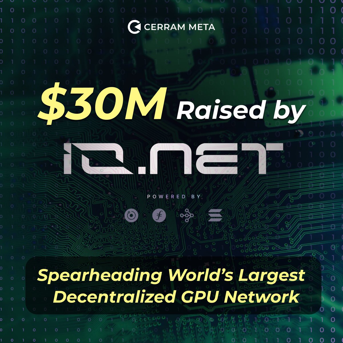 🌟 BIG NEWS: IOnet has just secured $30M to launch the world’s largest decentralized GPU network, addressing the AI compute crisis! 🚀
 
This powerhouse team is setting the stage for an AI revolution! Keep your eyes peeled.
 
#InnovationUnleashed #TechForward #AICompute