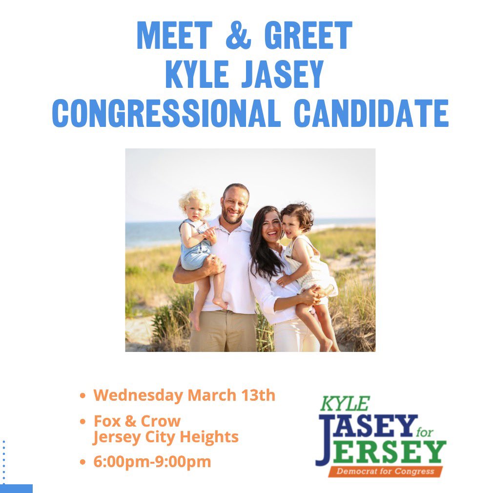KyleJasey's tweet photo. Join us this Wednesday March 13th at Fox &amp; Crow Jersey City Heights. https://t.co/ogOaM3zqkS