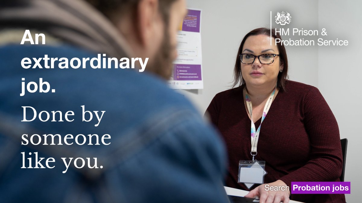 📣 Applications are now open for probation services officers in: 🟣London 🟣Kent 🟣Surrey 🟣Sussex 🟣South Central If you're organised, communicate effectively, and want to make a positive impact, apply today🔽 prisonandprobationjobs.gov.uk/roles-at-hmpps…