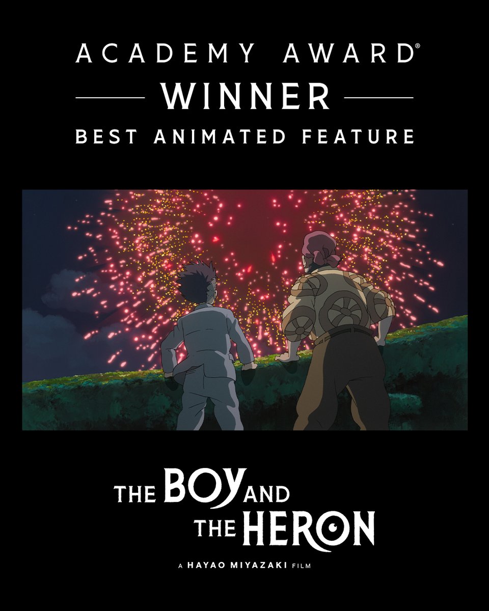 Celebrate the Academy Award® Winner for Best Animated Feature with a special limited time offer on the @appletv app when you pre-order Hayao Miyazaki's THE BOY AND THE HERON. Ends at midnight ET. brnw.ch/21wHLHm