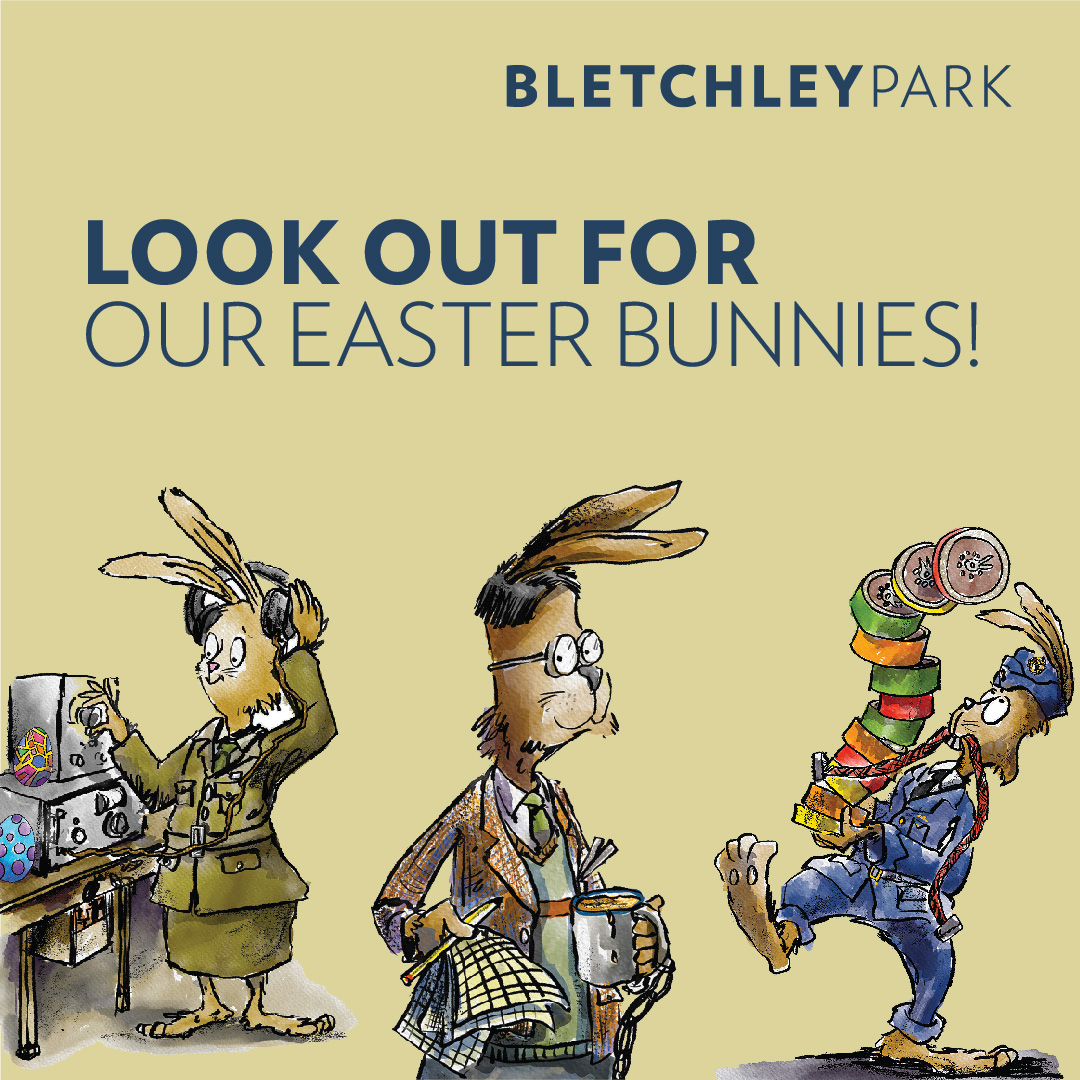 We’ve got eight 'cracking’ bunnies visiting Bletchley Park in the run up to Easter, and we would like you to give them names! 🐰
 
Starting tomorrow, we will post a picture of each bunny. Simply comment with a name you think suits them, and we will pick one name for each bunny!