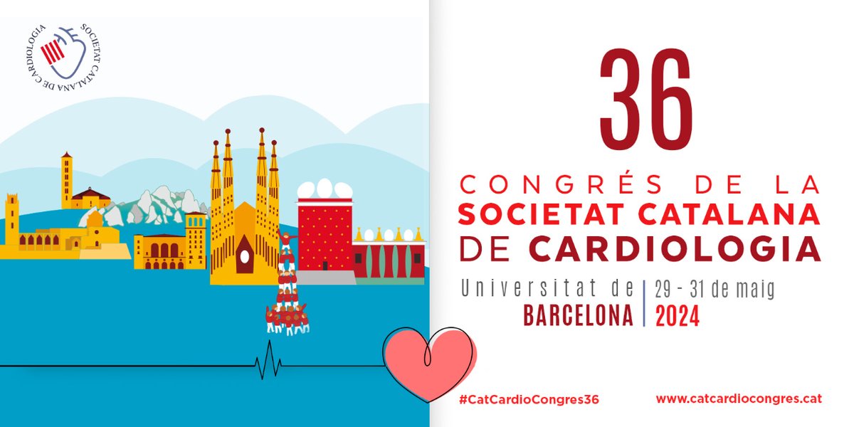 ❗D'aquí a 1 setmana s'acaba el termini per enviar les comunicacions per participar en el 36è Congrés de la Societat Catalana de #Cardiologia! ➡️Hauran de ser en català i enviar-les a través de la web: catcardiocongres.cat ✍️catcardiocongres.cat/index.php/insc… #CatCardioCongres36