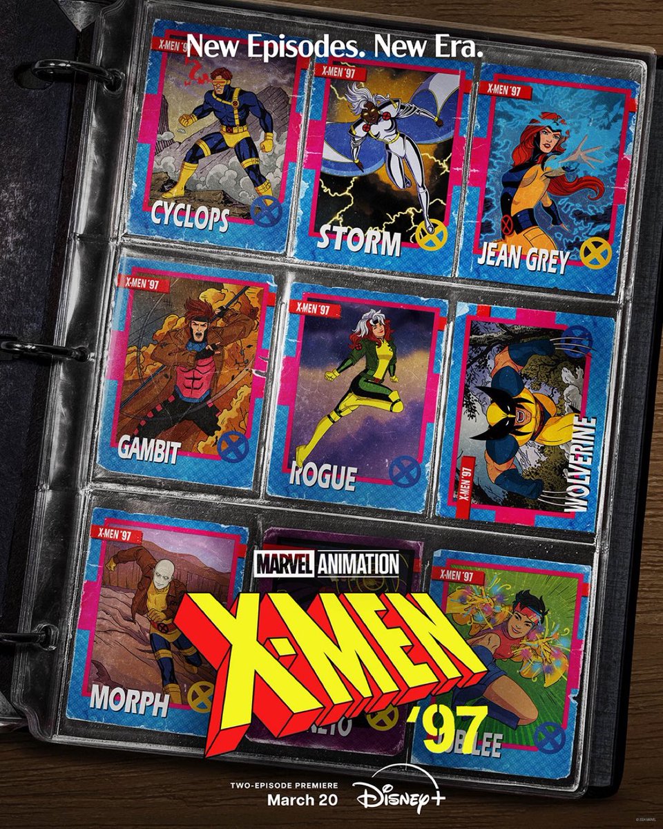 This new X-Men '97 ad is a homage to the Jim Lee X-Men cards and it is so great!!!!