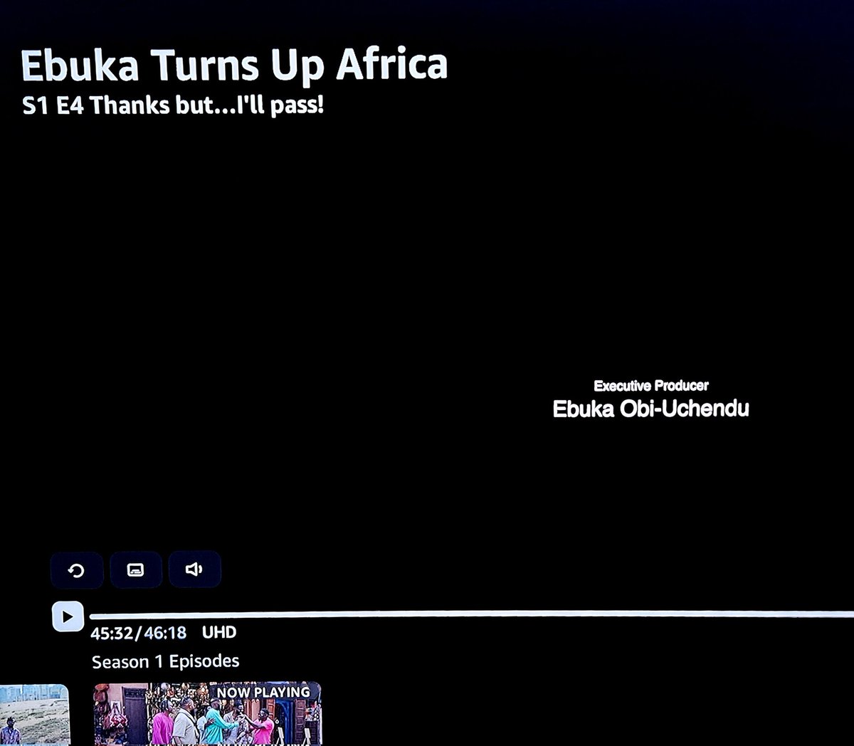 Ebuka's tweet photo. First time Executive Producer!!!
And it's on a global platform.

From what was a tiny idea in my head, we've now hit the top 10 in 21 countries (in Africa, Asia and Europe) and counting... Beyond surreal. Thank you 🙏🏾

#EbukaTurnsUpAfrica is currently  streaming on Prime Video https://t.co/iakx5oD8wg