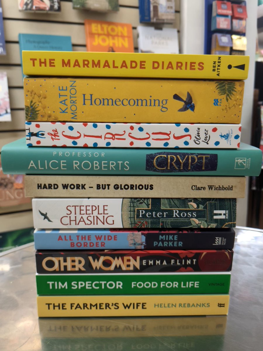 Last week's top ten bestsellers @ledburybooks. Thanks go to @CWichbold and @livilev for choosing us as their stockists for events.