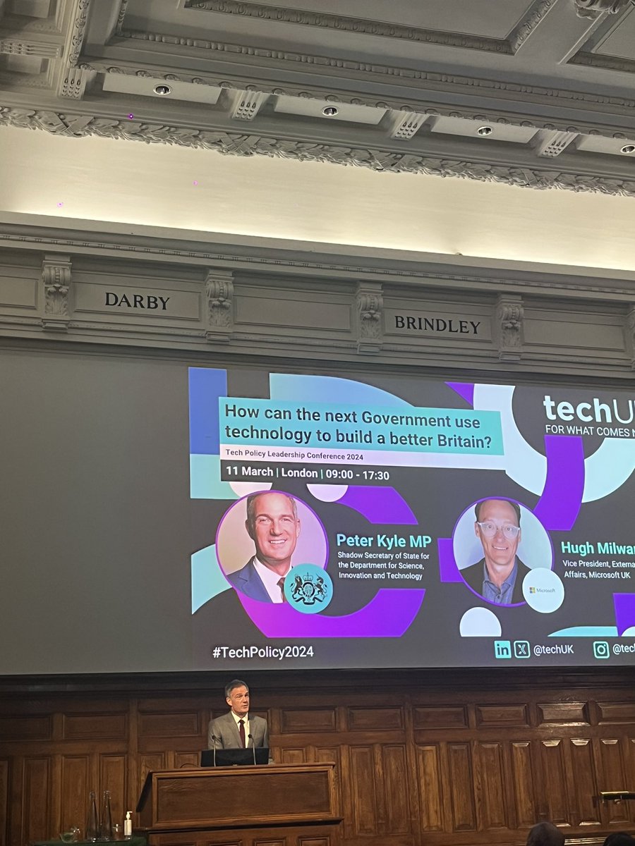 What a day! Our flagship #TechPolicy2024 Conference featured excellent keynotes from @michelledonelan & @peterkyle, + insightful panels on AI, deepfakes &  disinformation, industrial strategy, and trade

Read our brand-new 7 Tech Priorities report here👇
bit.ly/3Ivx4Ma