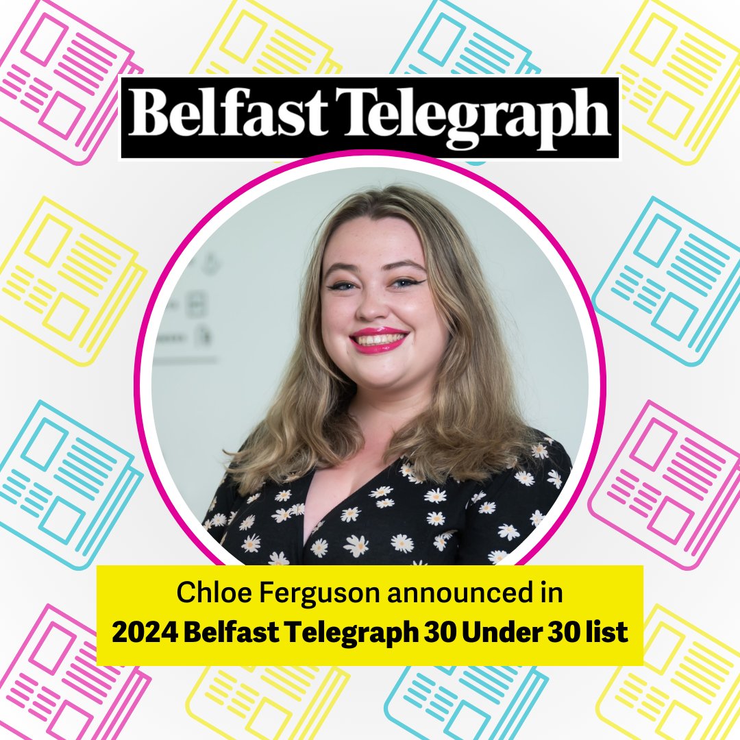 We're excited to announce that our president <a href="/chloeferguson__/">🌻Chloe Ferguson🌻</a> has been named on the prestigious 2024 <a href="/BelTel/">Belfast Telegraph</a> #30Under30 list! ✨🗞️

This prestigious list is a selection of standout young leaders from across civic society in NI.

Comhghairdeas Chloe! 👏

belfasttelegraph.co.uk/life/features/…