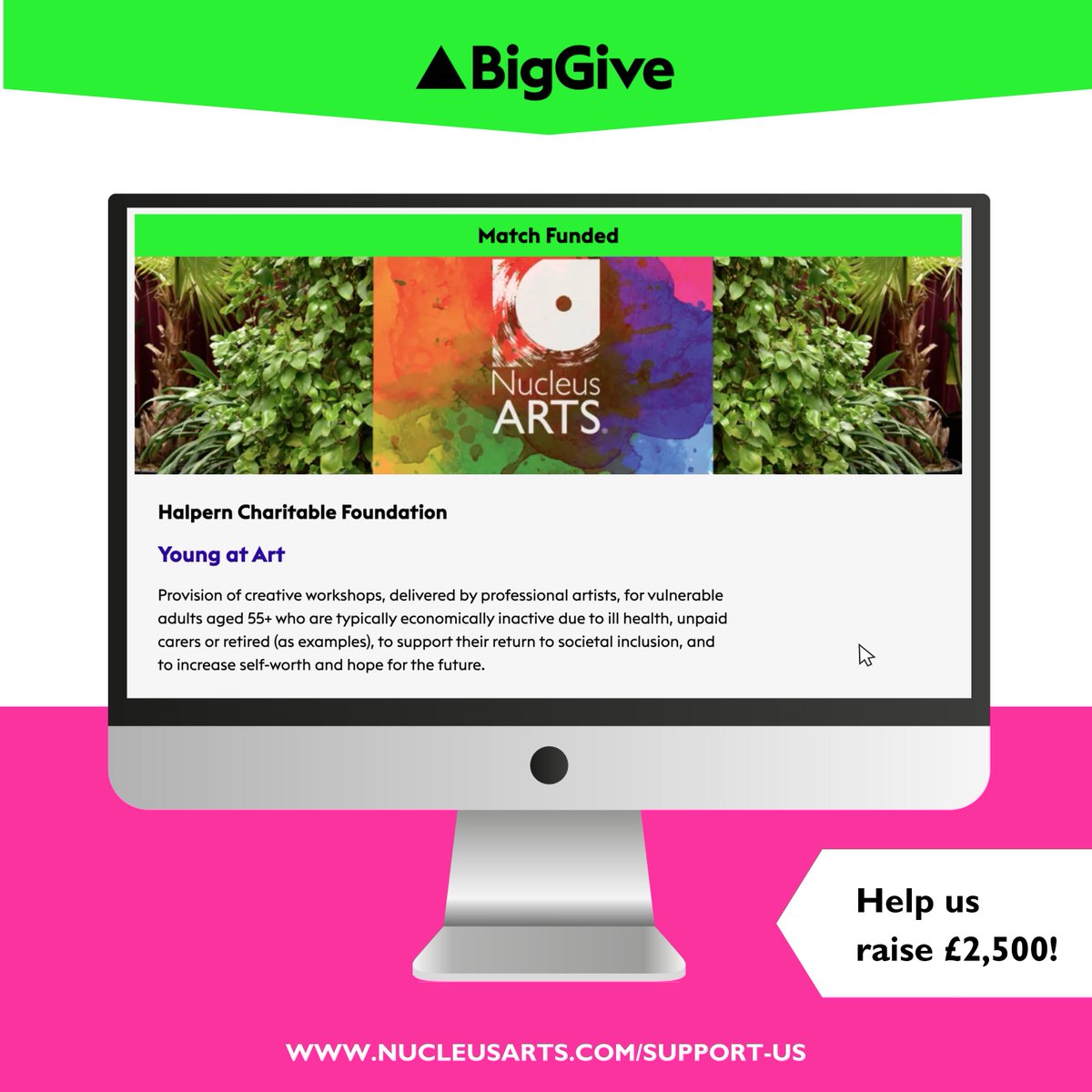 Our Big Give 7 day fundraising campaign will be live next week! Part of Arts for Impact 2024 - From helping with mental health to improving social skills, arts and culture can have a huge, meaningful impact on lives. Find our more at donate.biggive.org/artsforimpact24 #BigGive #donate
