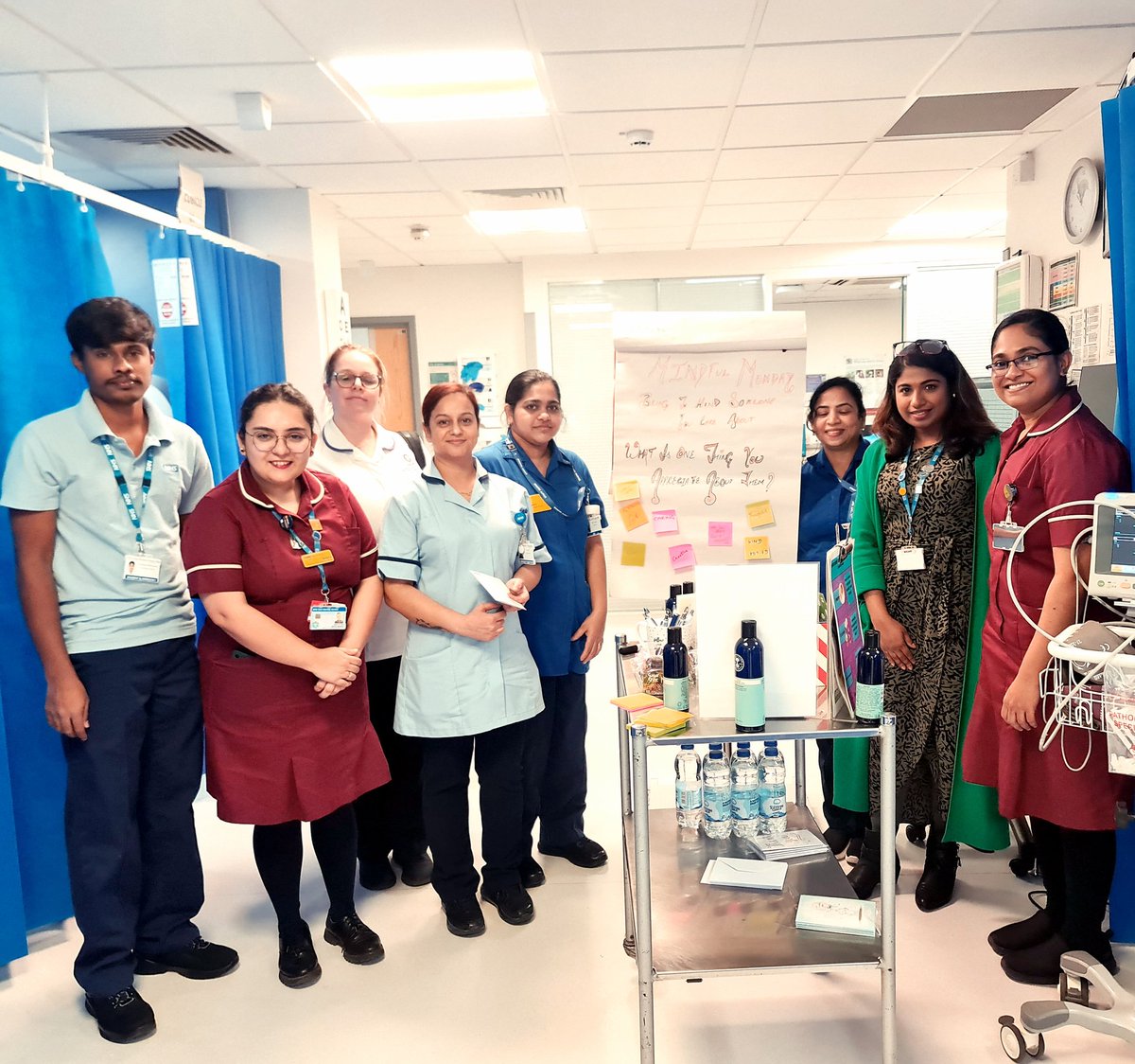 Thank you @ShikhaPDN and @elizabethkurian for organising ' Wellbeing week ' in ED. It was great to see all the smiles and engagement from the team🤩🤩.. @Gsep_ @NHSHarlow @pread152 @rubyhillinger @SHaWPAH1