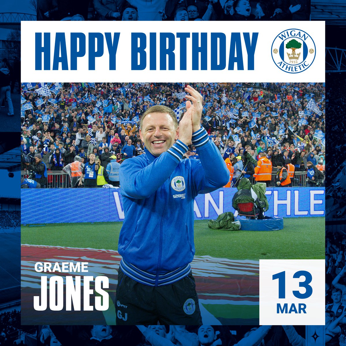 🎂 Wishing Happy Birthday to Latics legend, Graeme Jones!

 Have a great day, Graeme! 🎉 

#wafc 🔵⚪️
