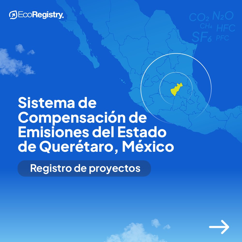 EcoRegistry's tweet photo. ¿Tienes un proyecto de carbono en alguno de estos sectores?
👉 Forestal
👉Energía solar fotovoltaica
👉Eficiencia energética
👉Ganadería sustentable
👉Manejo de residuos
Si es así, ¡podrías ser elegible para el Sistema de Compensaciones de Emisiones del Estado de Querétaro! https://t.co/nbdwIarzyk