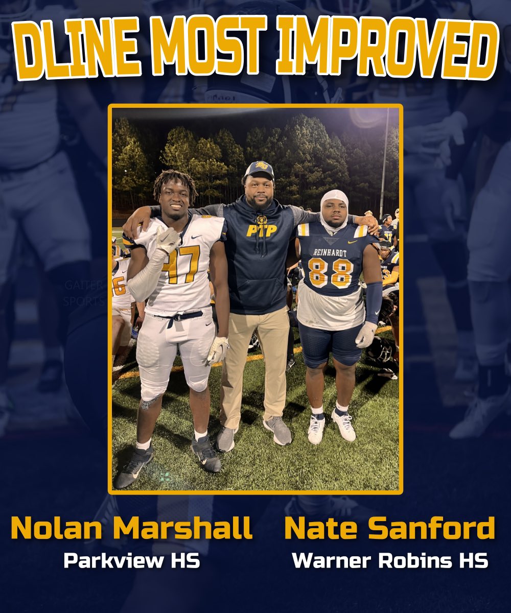 “If something stands between you and your success, move it. Never be denied.” Congratulations to both Nolan Marshall and Nate Sanford as being selected as “Defensive Line Most Improved” for the Spring season.