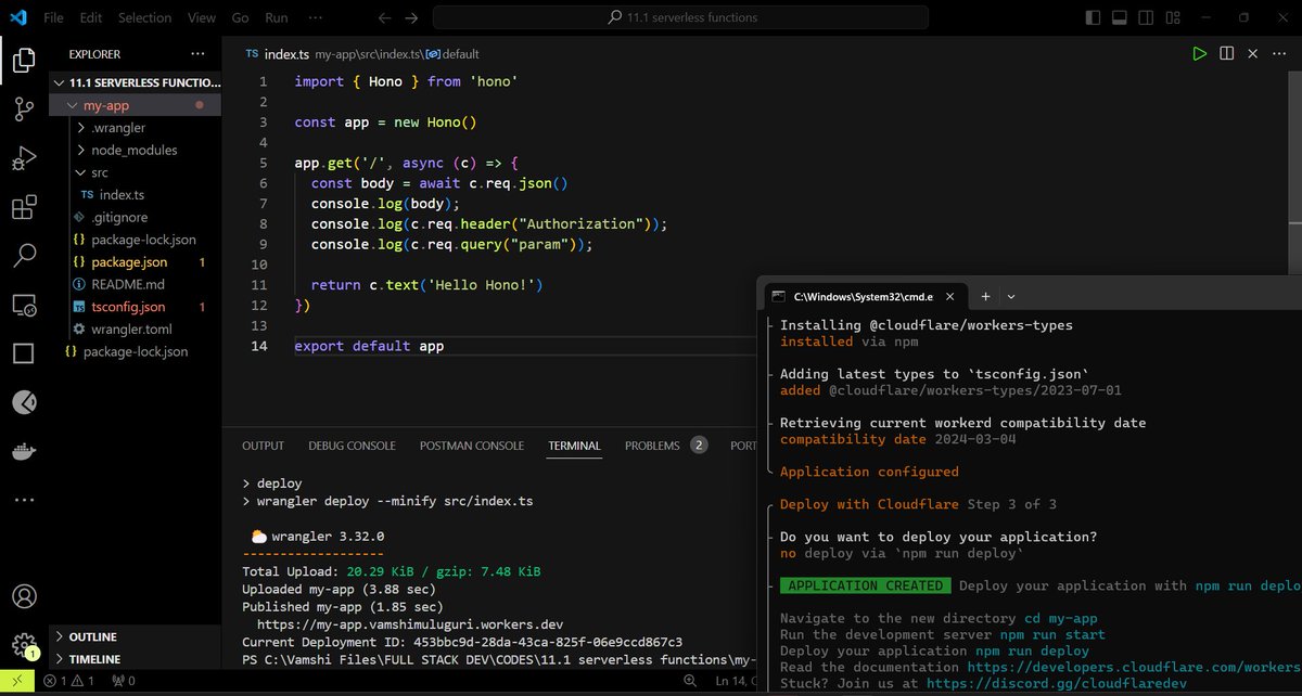 vamshi_muluguri's tweet image. 🚀 #Day46: Tuned into a class on serverless functions and refreshed my understanding of React state concepts! 📚 Strengthening my skills in both backend and frontend development. Learning and growing! 💻🌐 #Serverless #ReactState #LearningJourney 🌟 #100DaysOfCode #157DaysOfCode