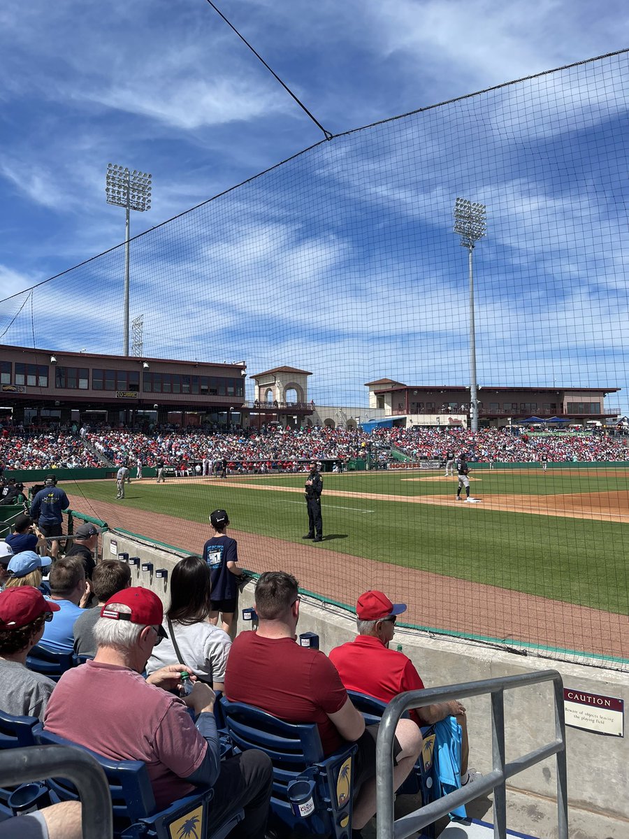 Last day in Florida for us. Baseball is beautiful. 
<a href="/GMurphPhils/">Gregg Murphy</a> are you here?