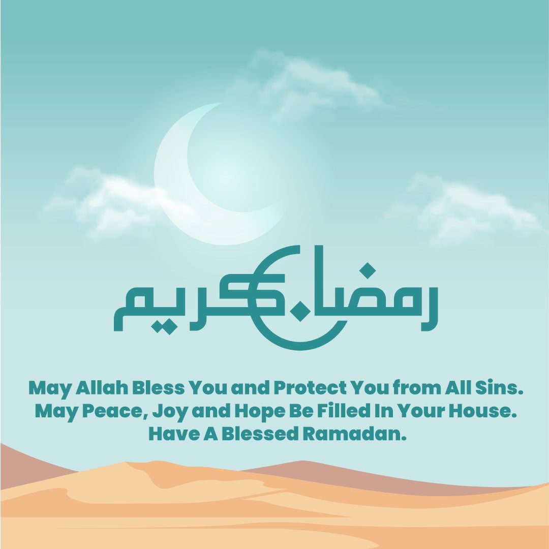 SolutionHopes's tweet image. Ramzan Mubarak!

May Allah Bless You and Protect You from All Sins, May Peace, Joy and Hope Be Filled In Your House, Have A Blessed Ramadan.