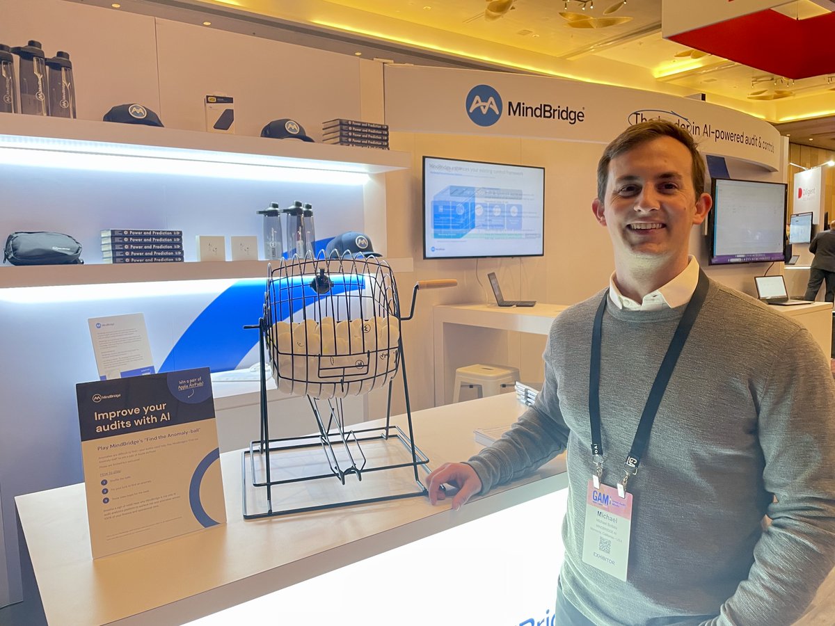 mindbridge_ai's tweet photo. First break at #IIAGAM 2024 is buzzing π! Visit booth #235 for a unique "Find the Anomaly" game π΅οΈββοΈ, win prizes, and explore the ONLY AI for Audit & Controls with #MindBridgeAI.
#AuditInnovation #AIinAudit #GAM2024 #IIAGAM #IIAGAM2024 https://t.co/Gi8H2eblQc