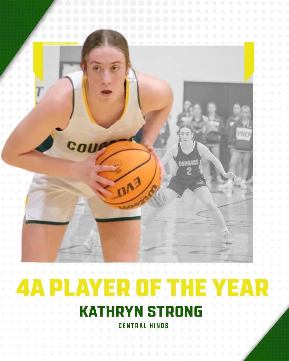 Congrats to Kathryn Strong! 4A Player of the year, as a Junior!
