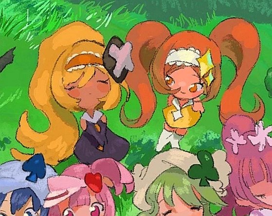 この絵は自分で見返すたびしゅごキャラが好きになるのですが、黒ダイヤちゃんの穏やかな寝顔、それをみつめるダイヤちゃん、寡黙に座すムサシのおでこと奔放なダイチの腹チラ、ひとり気ままに寝そべるヨルが愛おしくてたまらない 