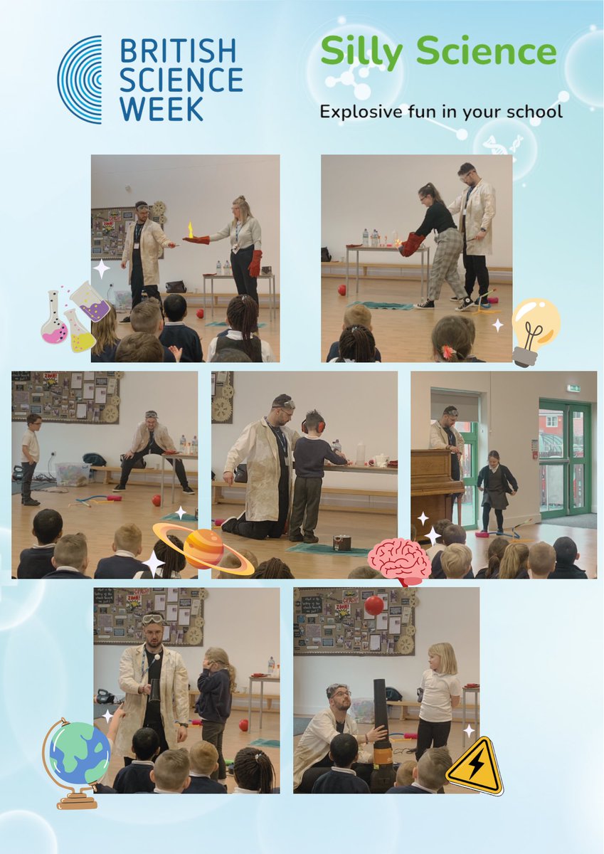 KS1 kicked off science week with a visit from ‘Silly Science’ this morning and LOVED it! 🧪💥