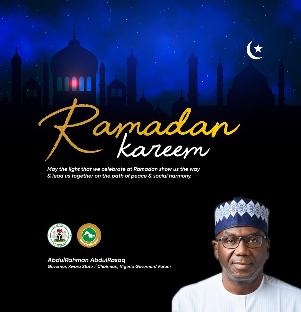 The Governor of Kwara State has appealed to the faithful to pray for the country and the human community for guidance, peace, ease, abundant and lawful provisions, and improved security of life and property. #GreaterKwara