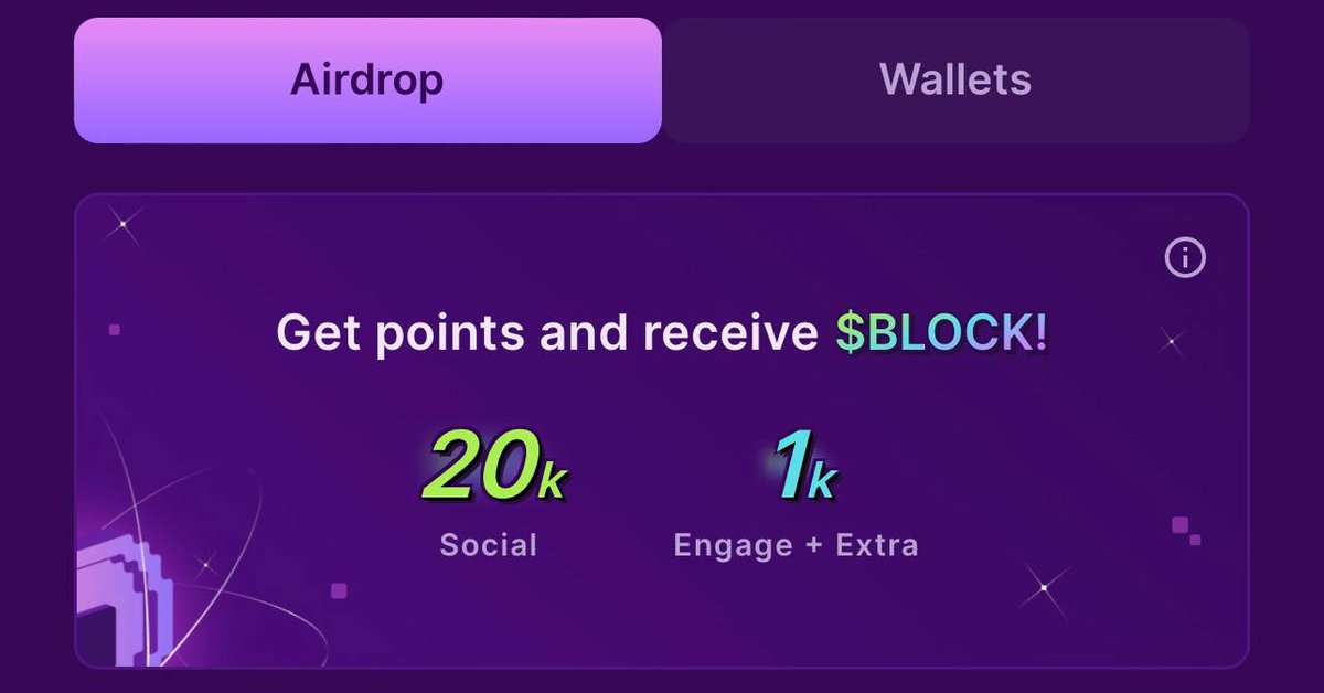 $BLOCK FARM 003 
🟪🟪 Like
🟪🟪🟪Retweet
🟪🟪🟪🟪Comment $BLOCK

Small achievement of 20k Socials in2⃣days
<a href="/GetBlockGames/">BlockGames</a> 

$BLOCK BY $BLOCK, let's stack it up together! 
Engage if you're a farmer 💜we're still early! 

Referral 🔗blockgames.app/?referral_code…

#BLOCK 
#BlockGames