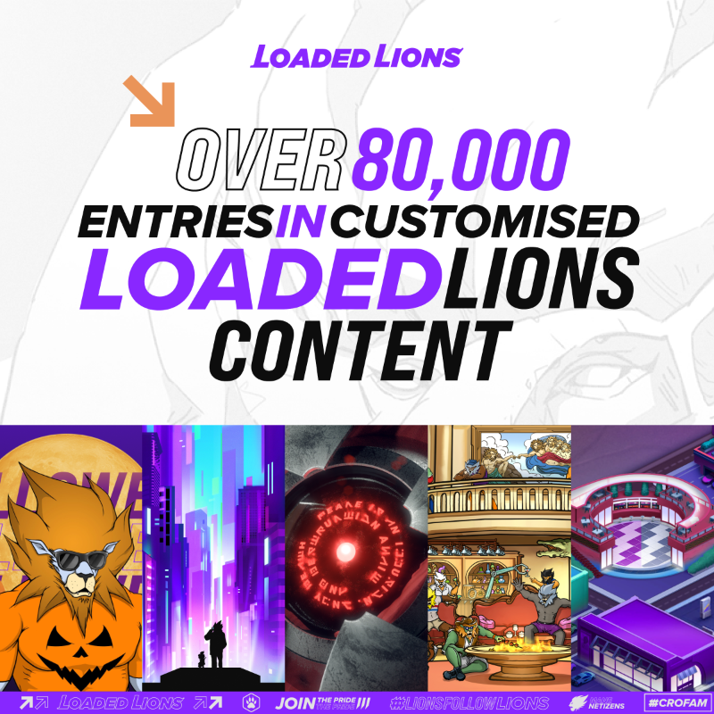 cryptocom's tweet photo. 🦁 Mane Netizens, thank you for supporting the #LoadedLions. 

We're eager to bring you even more exciting benefits in 2024 and beyond 🤩

Expect:
🪂 Special #NFT airdrops
🎁 Exclusive giveaways and discounts
📲 https://t.co/vCNztATSCO App perks
🎨 Customised content