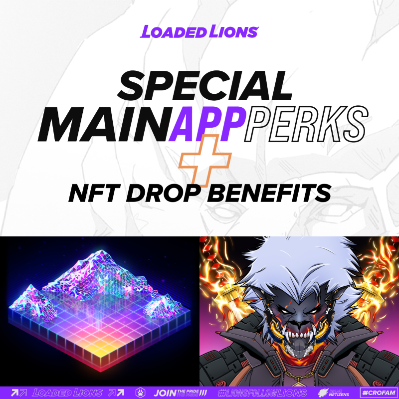 cryptocom's tweet photo. 🦁 Mane Netizens, thank you for supporting the #LoadedLions. 

We're eager to bring you even more exciting benefits in 2024 and beyond 🤩

Expect:
🪂 Special #NFT airdrops
🎁 Exclusive giveaways and discounts
📲 https://t.co/vCNztATSCO App perks
🎨 Customised content