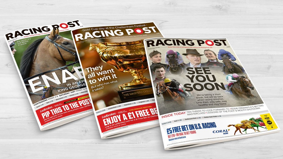 Tomorrow, Tuesday 12th March, sees the start of the Cheltenham Festival, four days of world-class horse racing including the Gold Cup on Friday. We’ve ordered in extra Racing Posts for those racegoers who’d like to pick up a copy. #CheltenhamFestivaltips