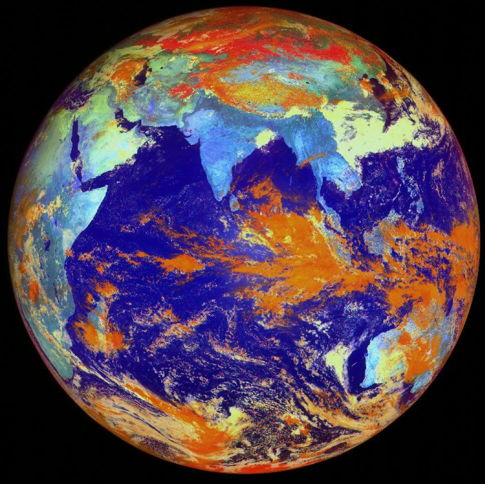 DDNational's tweet image. First glimpse of the beauty and complexity of Earth through modern Imager and Sounder payloads onboard INSAT-3DS. 

This data serves as an important input for Indian scientists for mereological studies, weather forecasts, and understanding atmospheric dynamics.

@isro | #INSAT3DS