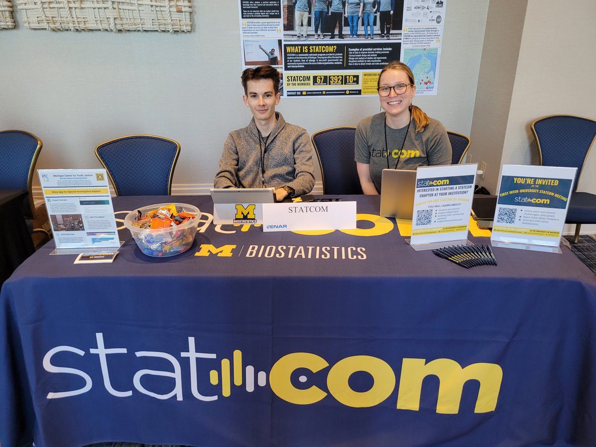 All set up at #ENAR2024! We're caffeinated and ready to answer your questions about all things STATCOM