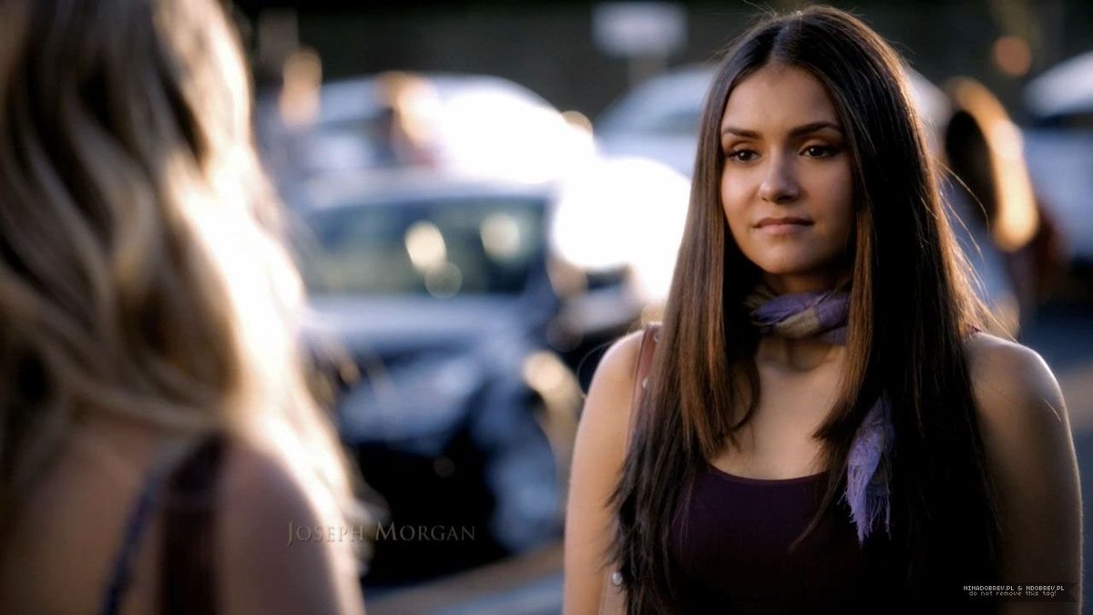 It broke my heart to see Elena look sadly in the mirror at Stefan's bite marks, trying to cover them with makeup. Despite all the horrible things that happen to her, manages to get out of bed every day and keep fighting
