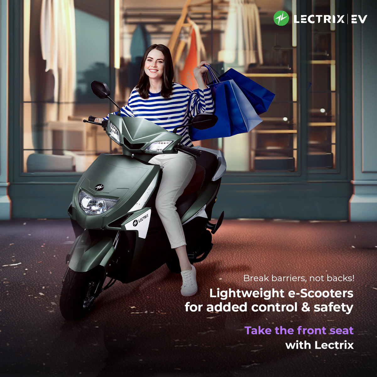 LectrixEV's tweet image. Navigate with ease and peace of mind.
Discover lightweight e-Scooters for enhanced control and safety on every ride.
#LectrixEV #WomensDay #SmartScooter #Safety