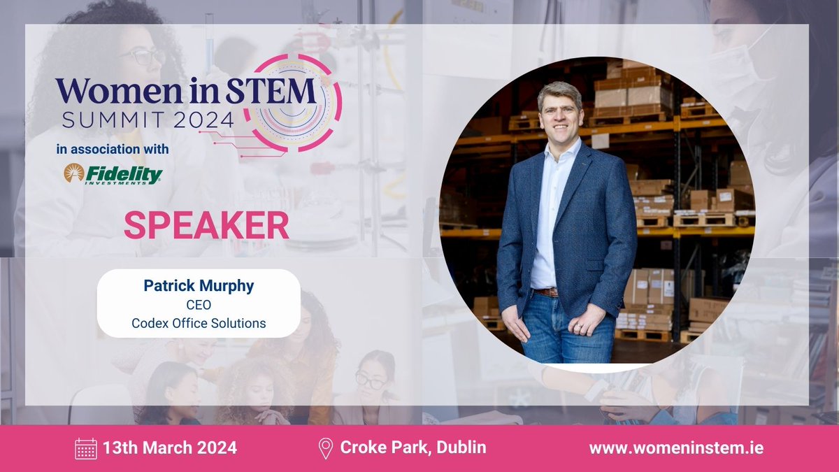 Codex CEO Patrick Murphy will be part of a powerhouse panel at @WomeninSTEM_ie, discussing 'Accelerating Female Corporate Leadership: Empowering DEI Action in the C-Suite.'

We eagerly anticipate the valuable insights the panel will bring to this vital discussion!

#WomeninSTEM24