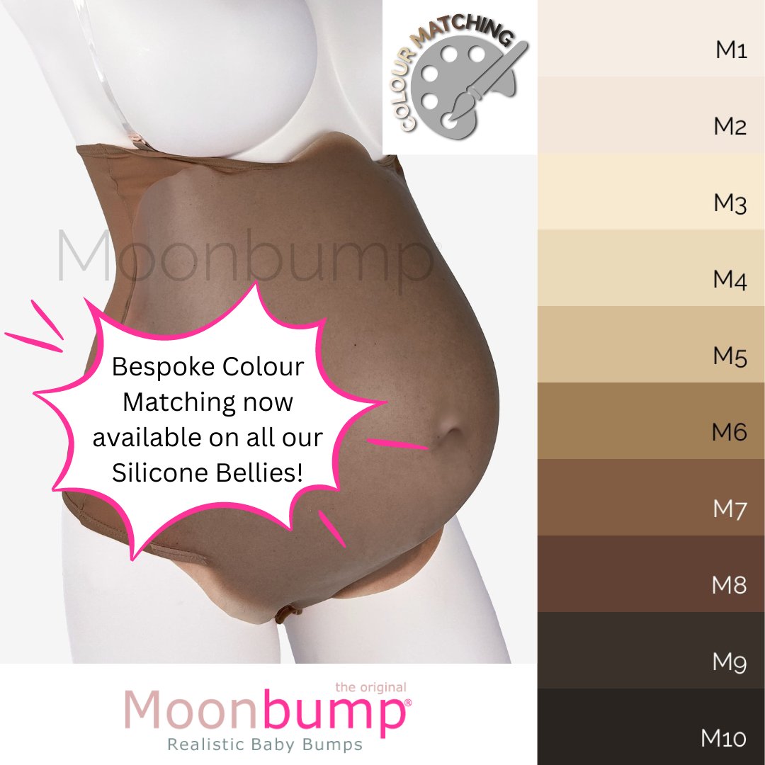 We can now Colour Match your Silicone Belly to your own Skin Tone! Just go to our website and choose the Premium belly you want, in the size you need, & select Colour Matching before placing your order! We provide full confidentiality & discreet delivery for all orders 😊