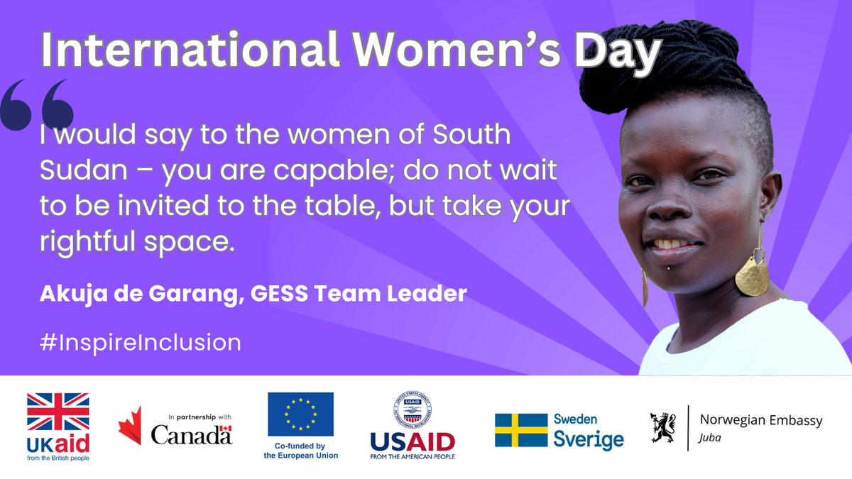 As we continue to celebrate #IWD2024 , <a href="/akujad/">Akuja de Garang MBE</a> , #GESS Team Leader shares her reflections on this year's theme: #InspireInclusion.

Read more, here: bitly.ws/3fy92