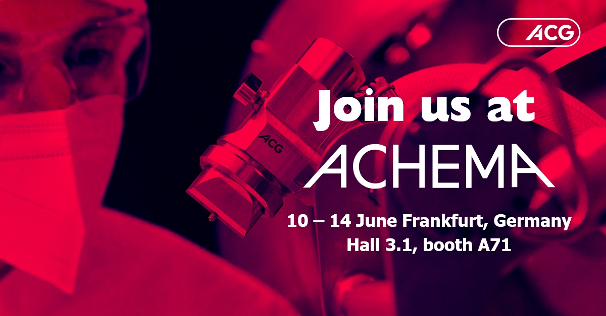 We are excited to be back at Achema this year, and to continue sharing our world of integrated solid dosage products and solutions with you.
Visit us in hall 3.1, booth A71.
Book a meeting - cloud.info-acg.acg-world.com/ACG-ACHEMA-Jun…

#makeitbetter #soliddosage #achema2024 #pharmamanufacturing