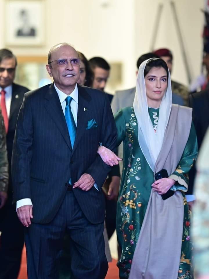 engrfawadhb's tweet photo. President Asif Ali Zardari nominates his daughter Aseefa Bhutto Zardari as First Lady.

@AAliZardari @AseefaBZ 
#Pakistan #AsifAliZardari #President #AseefaBhuttoZardari #PresidentAAZardari #Election #PPP  #Shaheen #RamadanMubarak1445H https://t.co/ust2XUmpIo