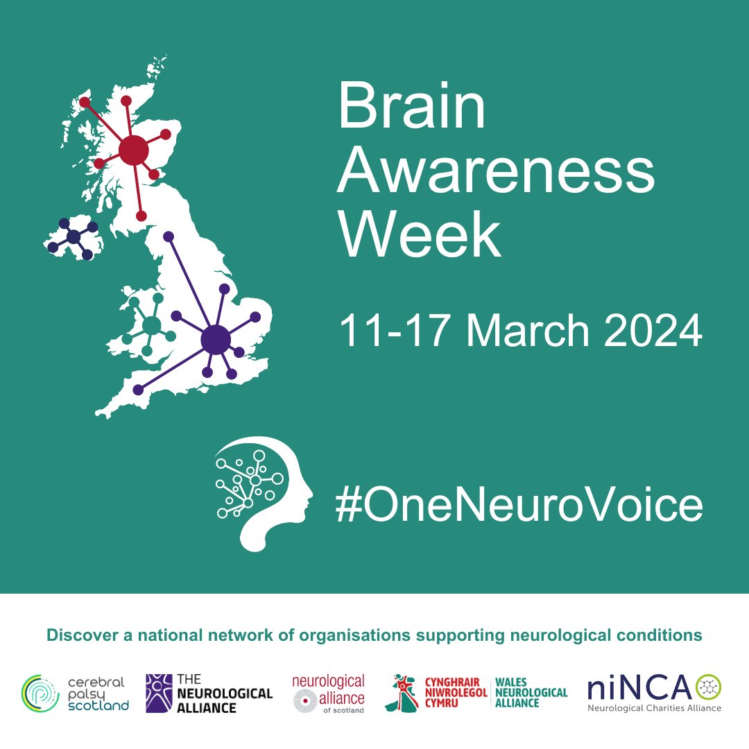 🧠It's #BrainAwarenessWeek 🧠1 in 6 people in the UK live with a neurological condition We're a proud member of @NeuroAlScotland. Through our work with NAoS, we speak with #OneNeuroVoice so that together we can make meaningful change. More: linktr.ee/oneneurovoice