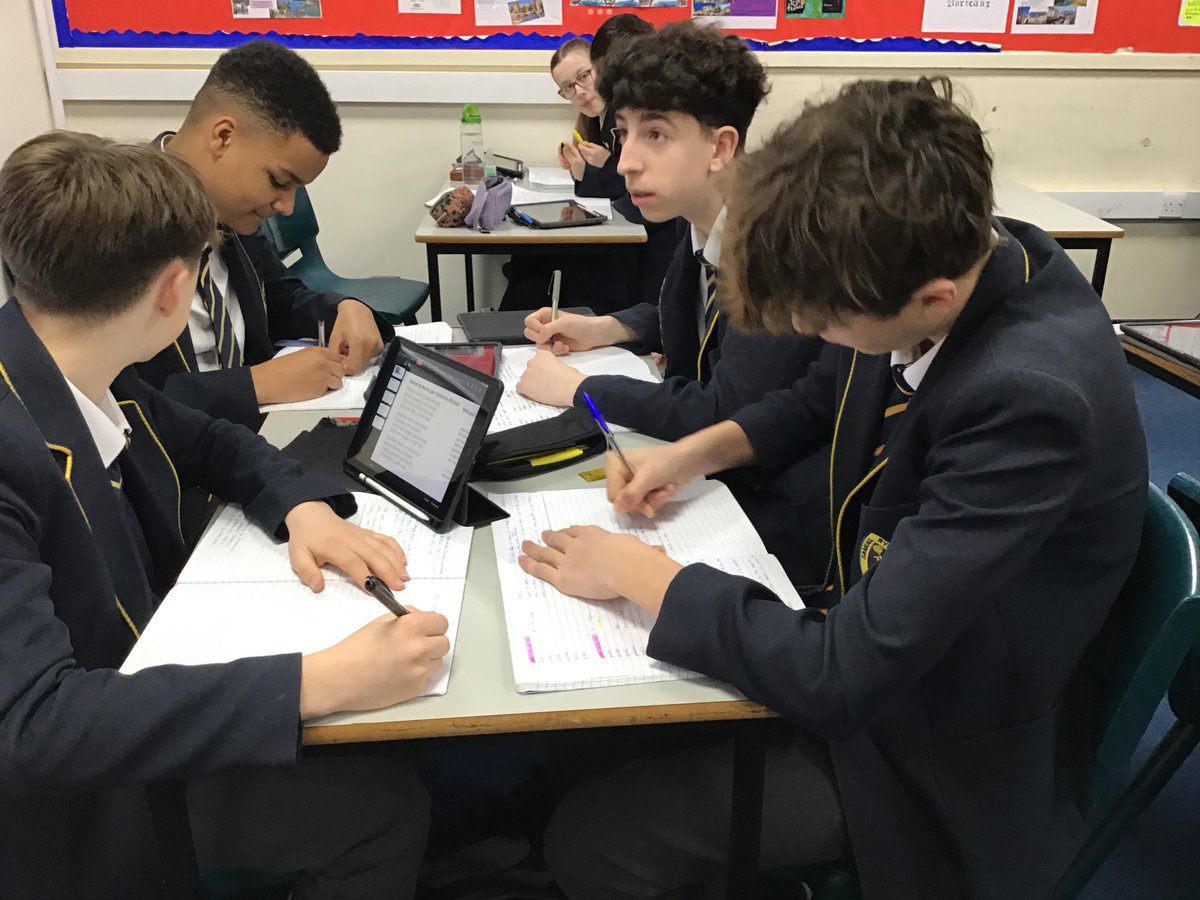 Y10 Spanish - lovely to see the class engaged in analysing a poem by a Chilean poet.