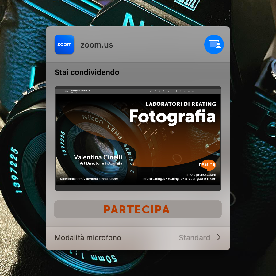 reatinglab's tweet image. In partenza il Laboratorio di Fotografia in versione streaming!
Da mercoledì 13 marzo 2024 dalle 18:30 alle 20:30.

Info e prenotazioni 
reating.it/evento/fotogra…

#reatinglab #fotografia #valentinacinelli #laboratoriodifotografia #fotografiabase #streaming