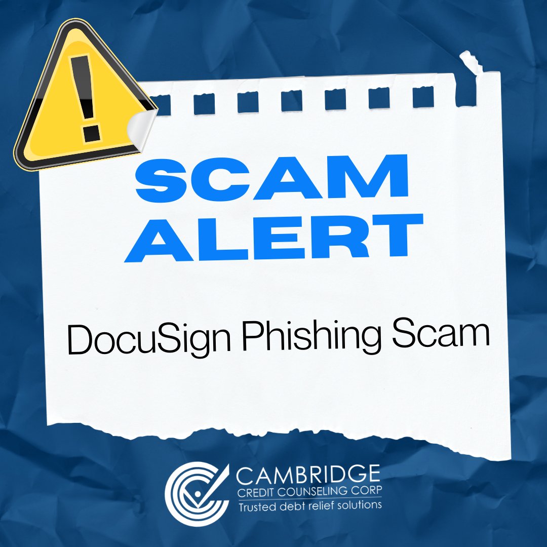 CambridgeCredit's tweet photo. #ScamOfTheDay: DocuSign Phishing Scam
There has been an increasing number of scams in which phony DocuSign messages are being used to send malware infected links. Scammers then use users' personal information to steal their identity.
Read more here: https://t.co/omLrkr98sg https://t.co/OowHArsjGm