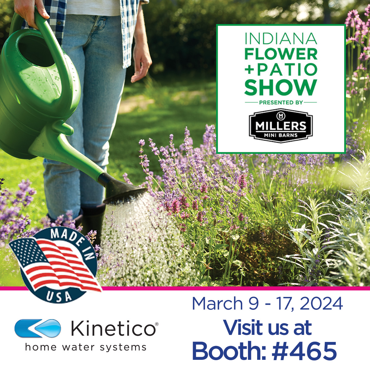 The Indiana Flower &amp; Patio Show is open all week!
Come say hi and check out our Show Specials at Booth #465.

Learn more about our show specials!
ow.ly/cfjP50QLPqt

#Indianapolis #IndyHomeShow #Indiana #IndyStateFair #kineticowater #watersofteners #IndianFlowerPatioShow