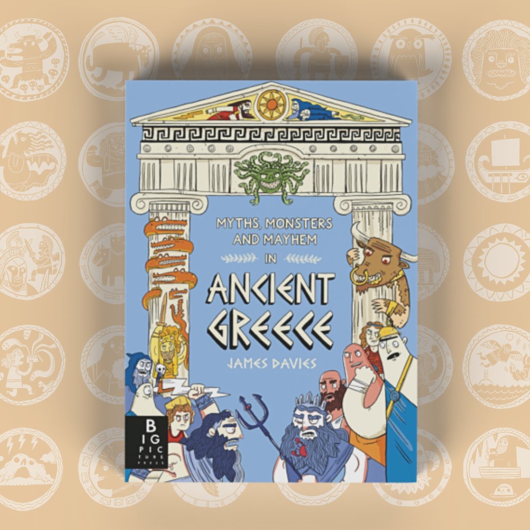 We're excited to announce that Myths, Monsters and Mayhem in Ancient Greece will be out in paperback April 11th 🎉 James Davies' comic-book take on Greek mythology introduces the world of the gods in six tales of love, loss, greed, envy and bravery ✨ lnk.to/MythsMonstersM…