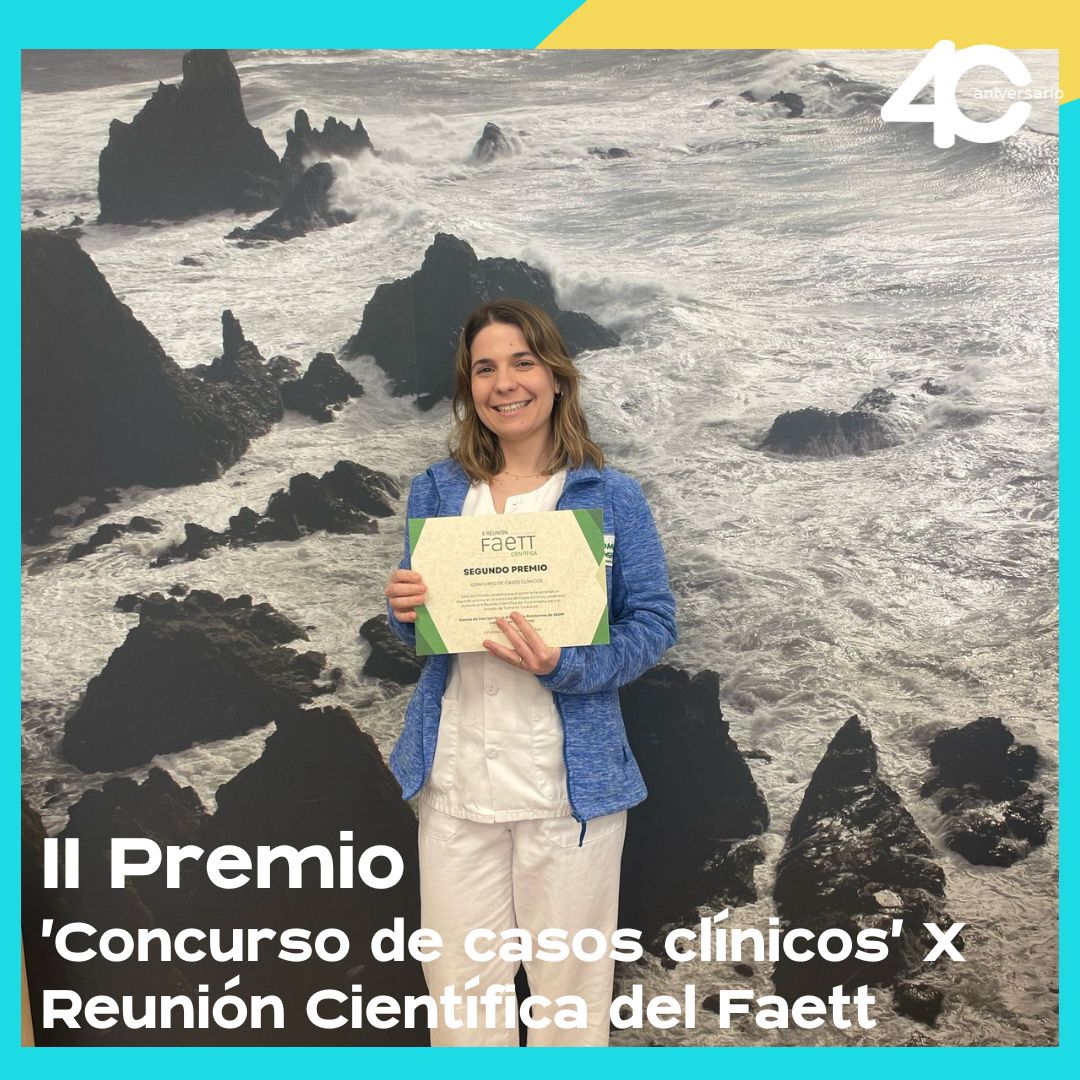 👏¡Felicidades María Jesús Gil-Belmonte <a href="/MJPath/">María Jesús Gil-Belmonte</a>! 👏 Nuestra compañera de la Unidad de #AnatomíaPatológica ha obtenido el segundo premio en el 'Concurso de casos clínicos', celebrado en la X Reunión Científica del #FAETT.

💙¡No podemos sentir más orgullo!

<a href="/saludand/">Consejería de Salud y Consumo</a> <a href="/almeriajunta/">AlmeríaJunta</a>