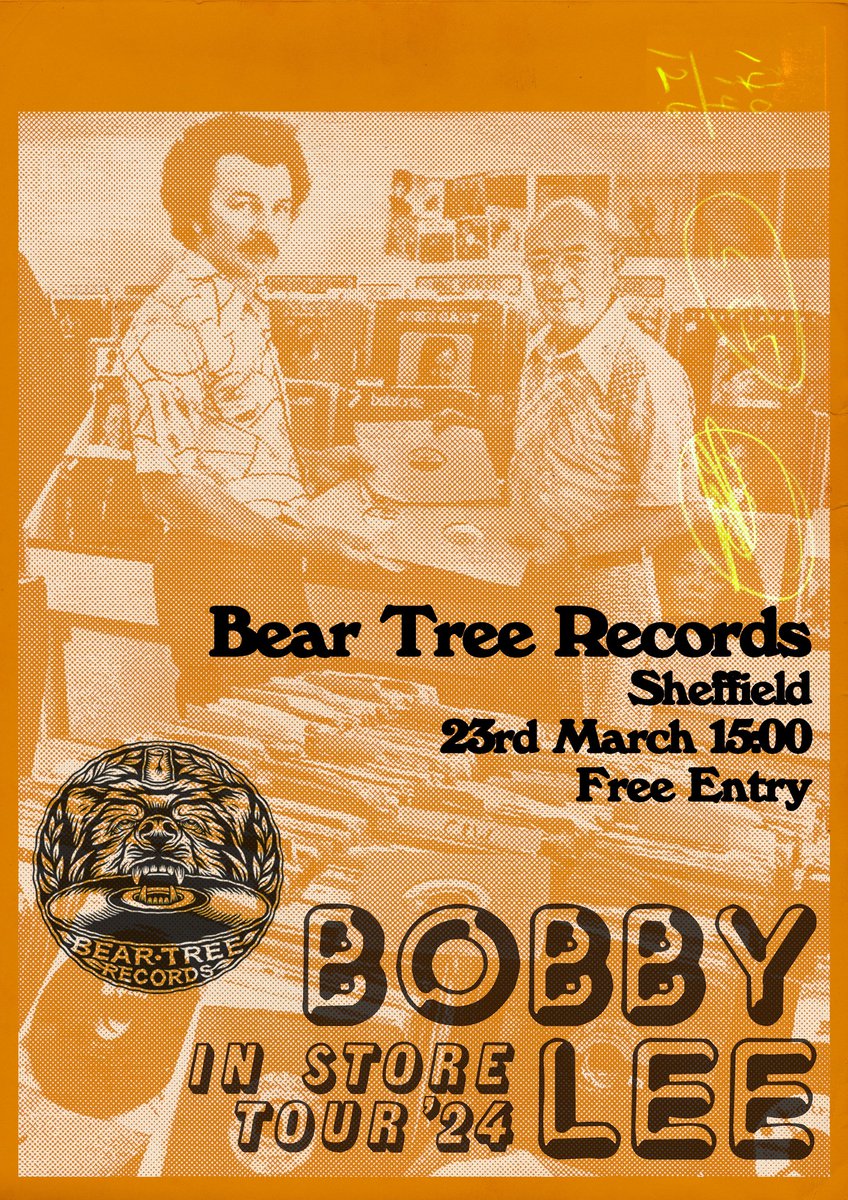 We're pleased to welcome Sheff's own @BobbyLeeBoogie on Saturday 23rd March at 3pm for a live in-store. This event is FREE. Monetary donations for the band are of course welcome, and they'll also have t-shirts, LPs and cassettes available to buy!