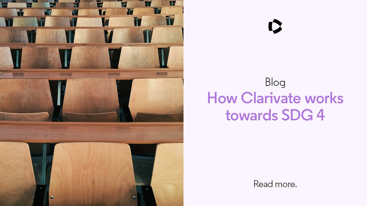 We're dedicated to SDG 4, ensuring inclusive, equitable education for all. ESG principles guide every decision we make. Read our blog to see how we're enacting meaningful change, from inclusive education to diverse collections: clarivate.com/blog/how-clari…