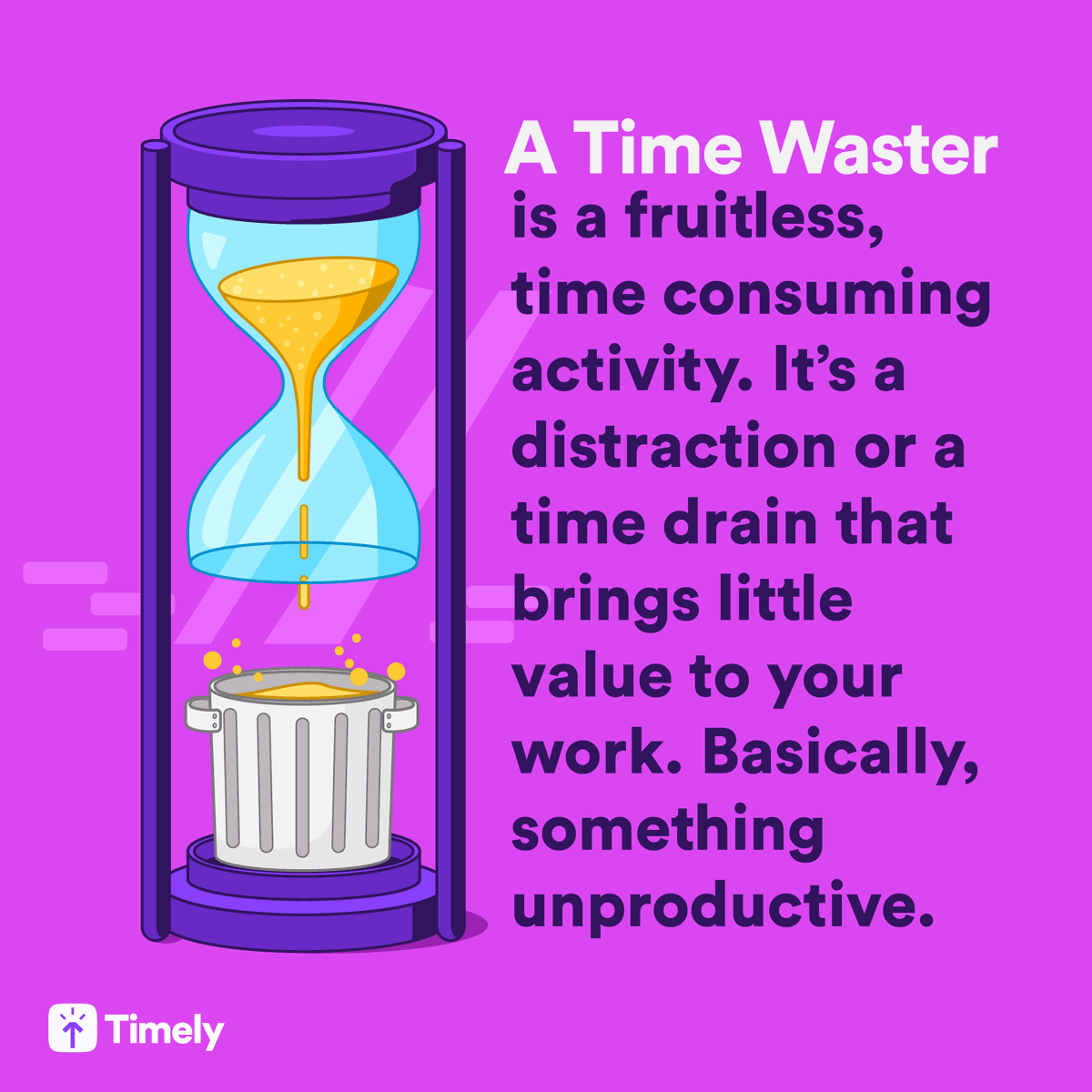 Maximize productivity at work by identifying time wasters ⌛️🗑 These short breaks probably don’t seem like a big deal but they add up and before you know it, you have wasted almost a quarter of your workday. hubs.la/Q02nPSZS0 #timewasters #productivitytips #timemanagement