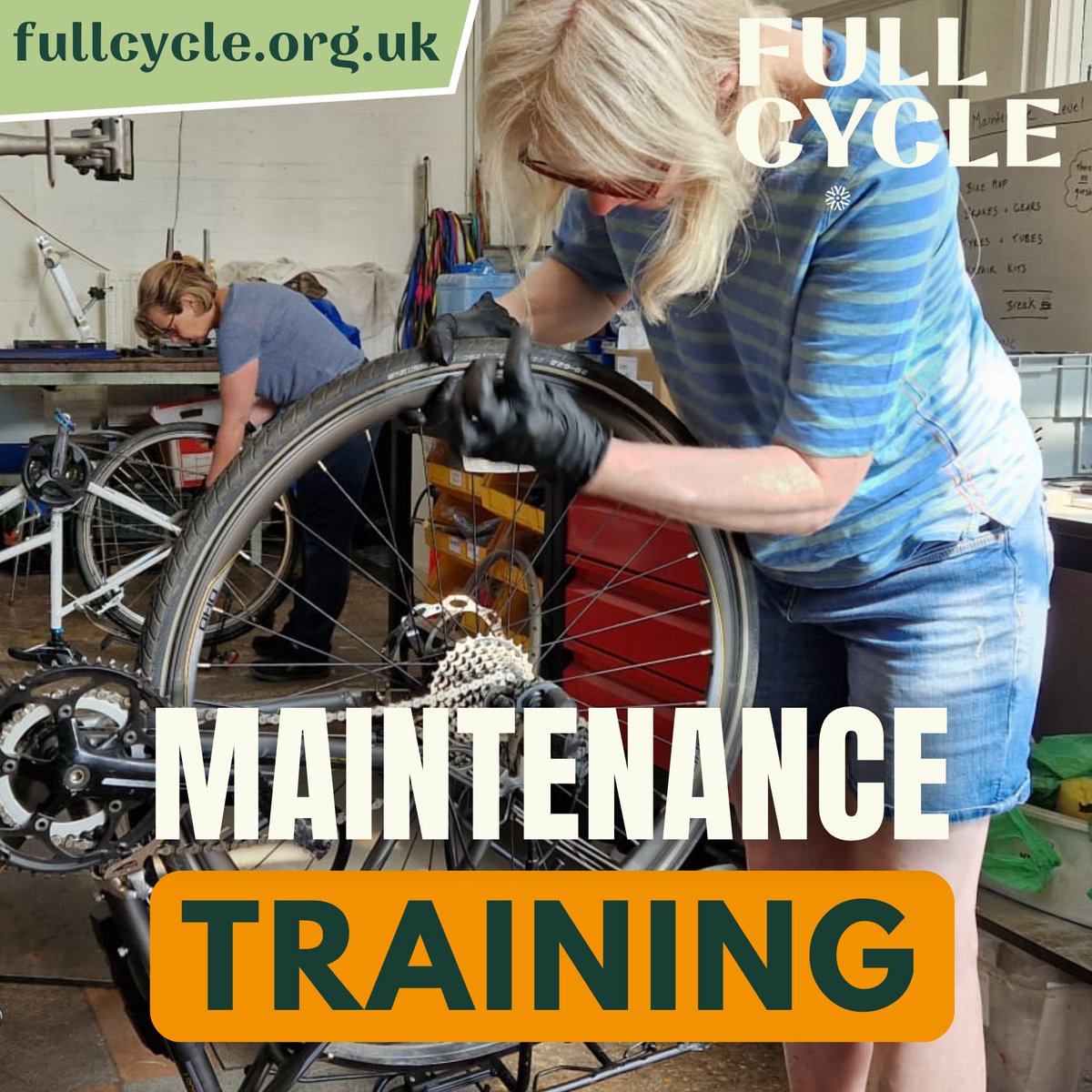 What better way to mark London's Repair Week than by picking up practical tips on how to keep your bike happy? To save money as well as the planet, sign up for one of our regular friendly courses on fullcycle.org.uk/maintenance-tr… #LocalRepairHeroes #RepairWeekLDN #GreenerKingston🔧♻️🚲